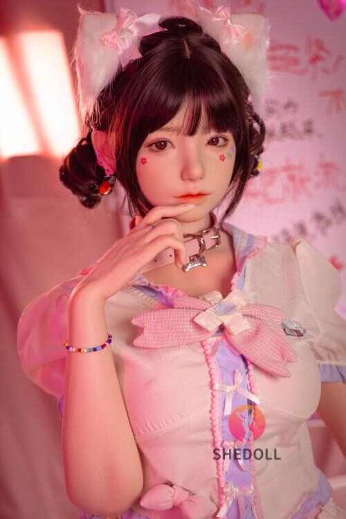 SHEDOLL 芷沅 168cm｜D罩杯｜女僕風粉白裙裝｜絕美豐乳/細腰｜植毛+加熱體+紋理仿真｜幻想系伴侶量身單件手造